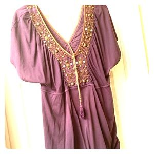 Bohemian, jeweled shirt